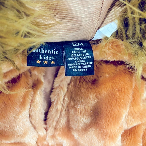 Authentic Kids Baby Lion Costume for Halloween, Pretend Play, 12m (up to 20 lbs) - Picture 6 of 6